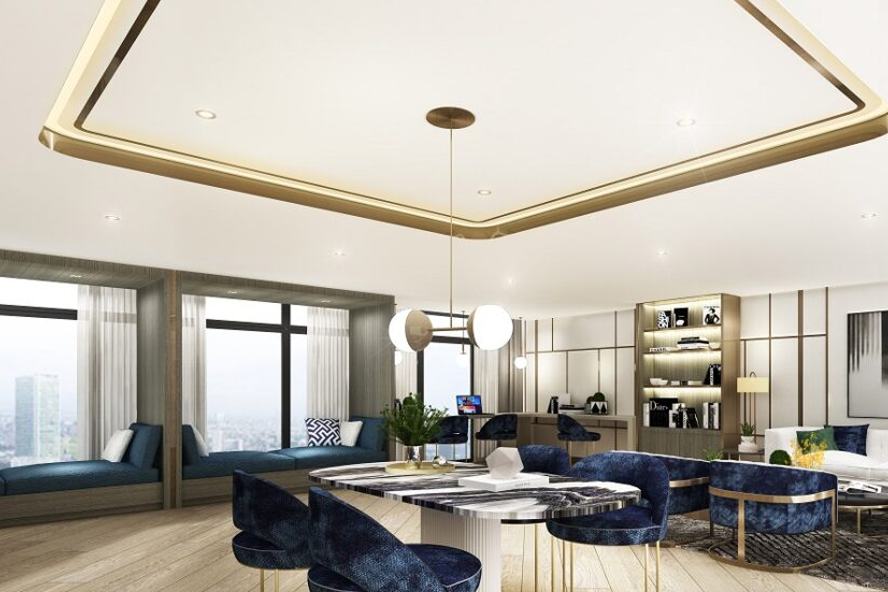 Artist's impression of the 32nd-floor co-working space